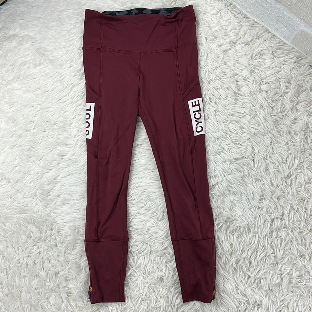Lululemon Rebel Runner Crop Wine Berry